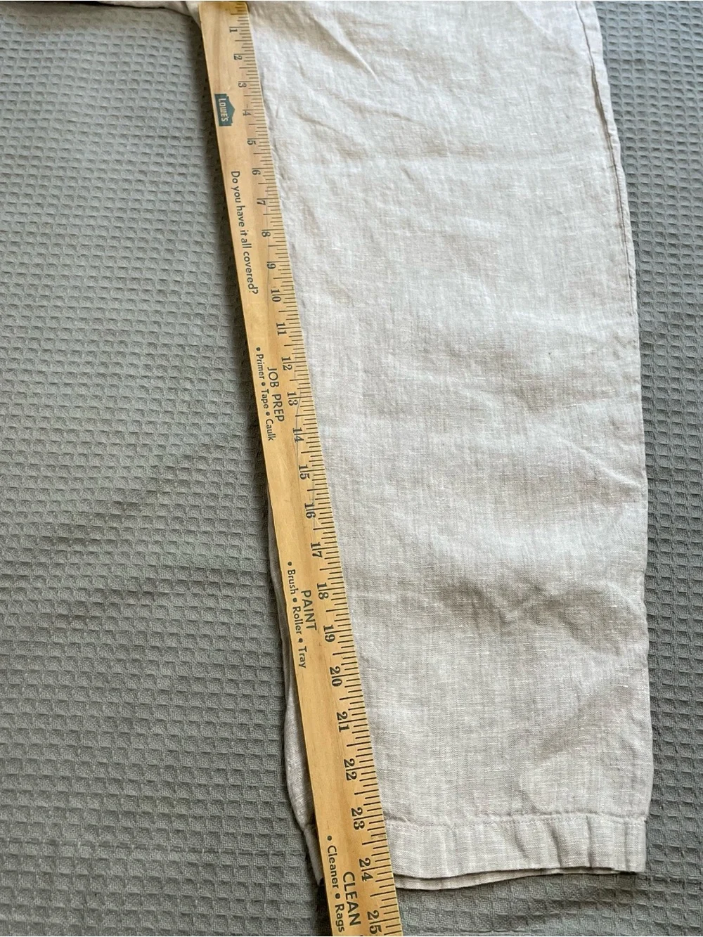 Quince 100% European Linen Pants Small Womens Flax Relaxed Tapered Crop Pull On